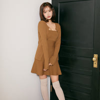 Knit Cardigan/One-Piece Set