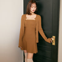 Knit Cardigan/One-Piece Set