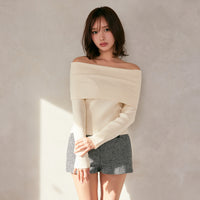 Shoulder Knit Top