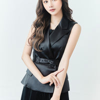 Trench-Style Mini Skirt