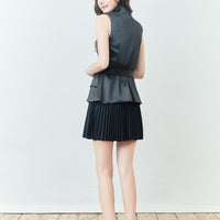 Trench-Style Mini Skirt