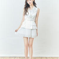 Trench-Style Mini Skirt
