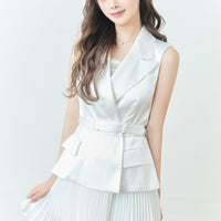 Trench-Style Mini Skirt