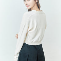 Box Pleats Mini-Skirt