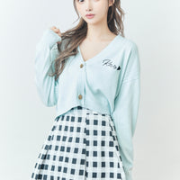 Box Pleats Mini-Skirt