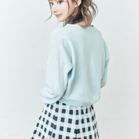 Box Pleats Mini-Skirt