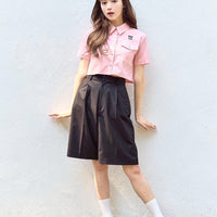 センタープレスハーフパンツ